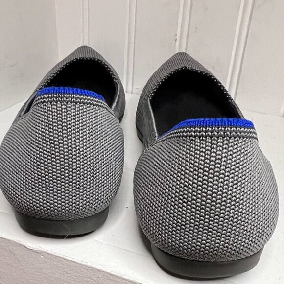 Rothy's Gray Knit Fabric Pointed-Toe Slip-On Flats Size 8.5 - Picture 2 of 7
